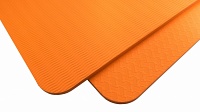 Мат для йоги 8 мм однослойный оранжевый FT-YGM8-1T-ORANGE