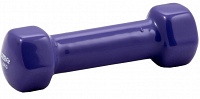 PROFI-FIT Гантель 0,5 кг, винил, форма шестигранник, фиолетовый